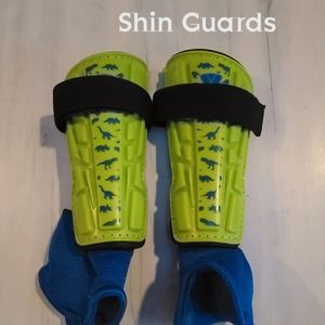 Boys XS Dinosaur Soccer Shin Guards
